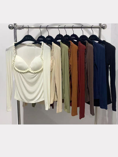 Maglia con corda arrotolata