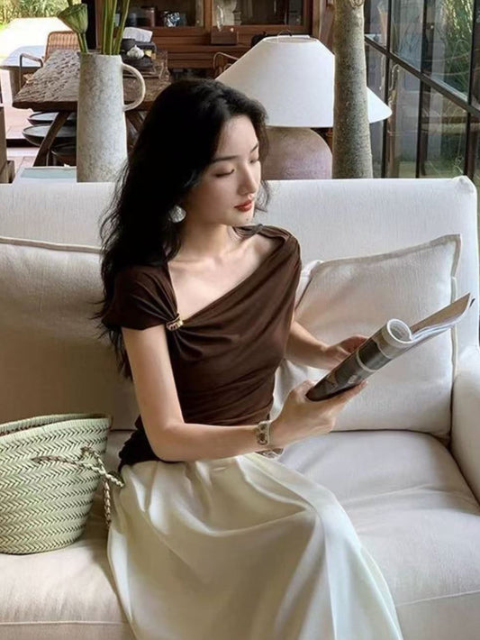 Canotta con decorazione a fiore