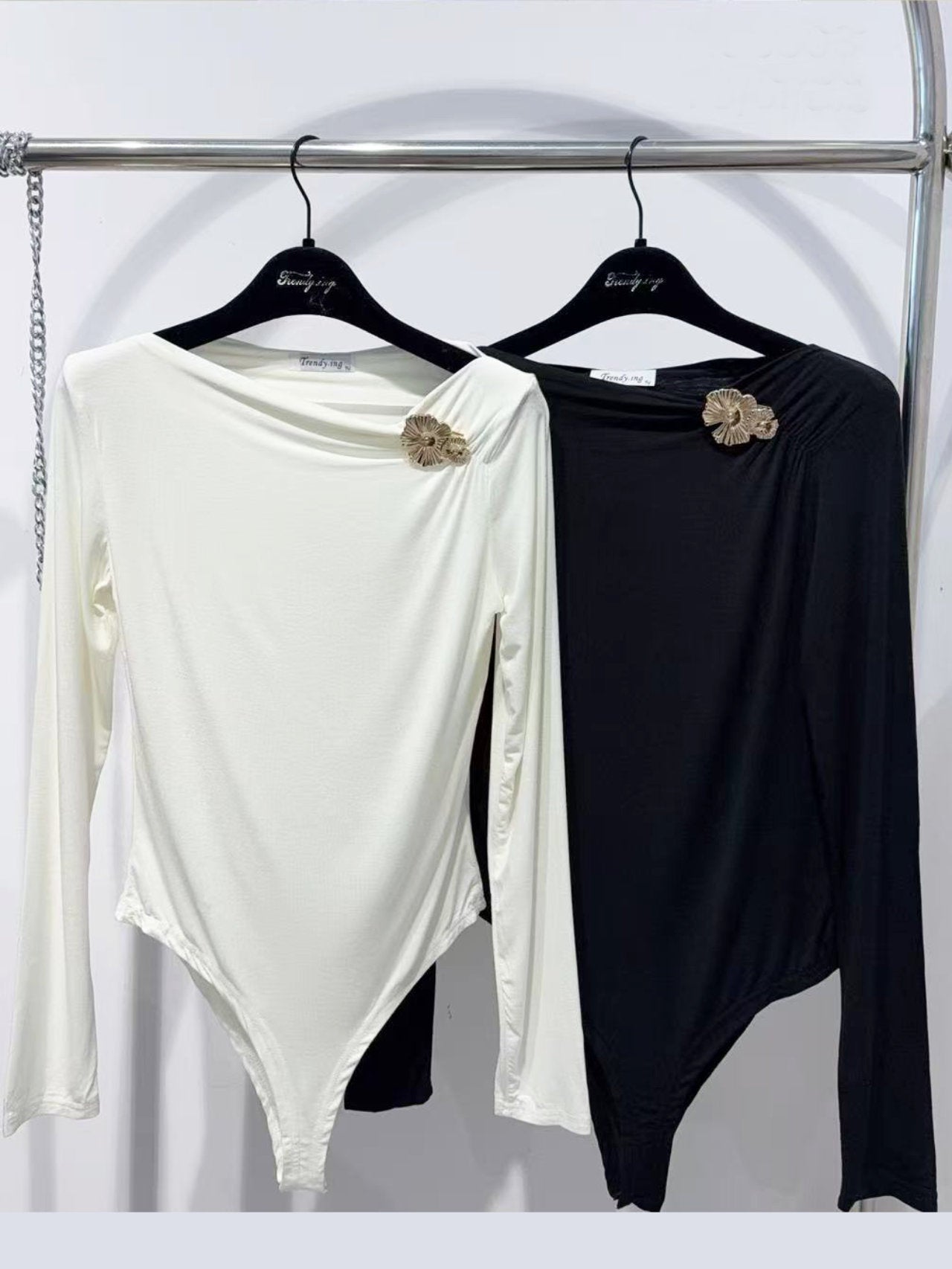 Maglia a body drappeggiata