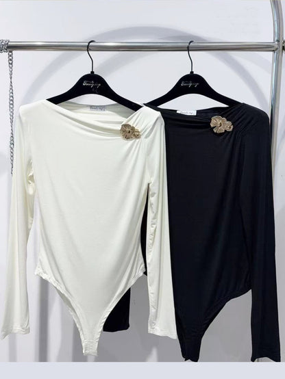 Maglia a body drappeggiata