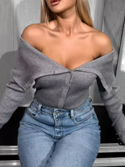 Cardigan con risvolto