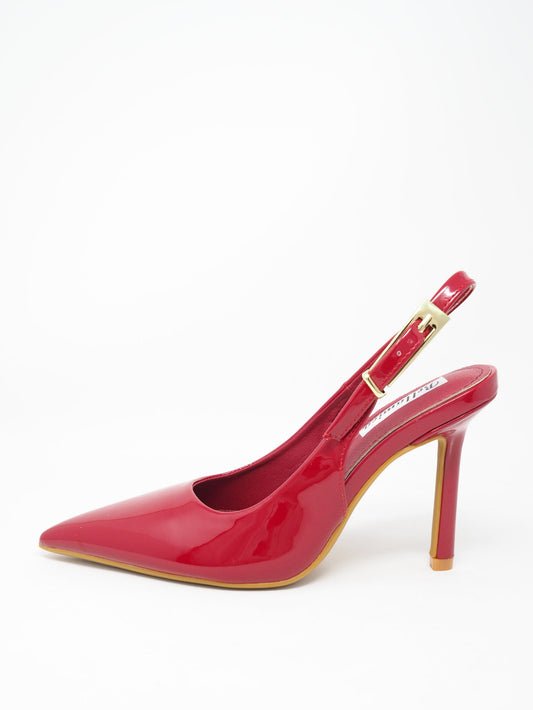 Slingback lucide con tacco alto