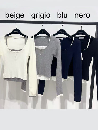 Maglia con bretelline