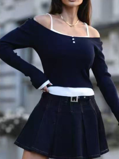 Maglia con bretelline