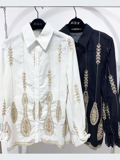 Camicia con ricami