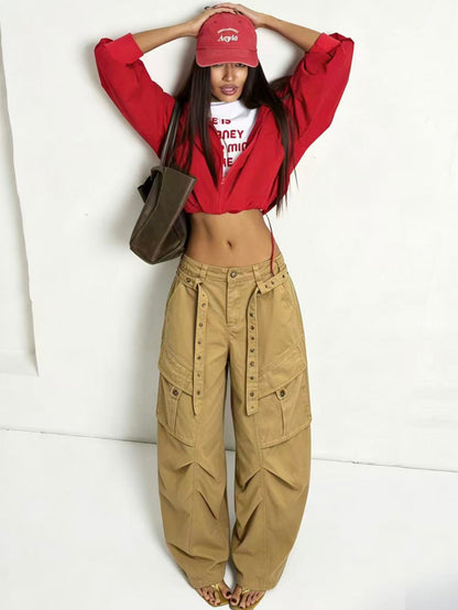 Pantaloni balloon con tasche