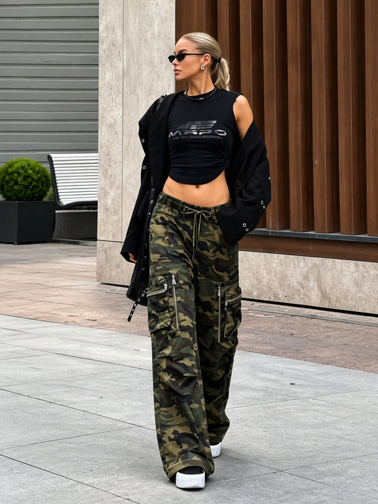 Pantaloni mimetici cargo