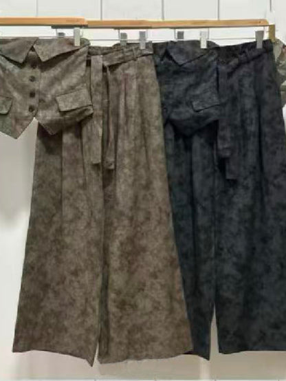 Completo top e pantalone sfumato