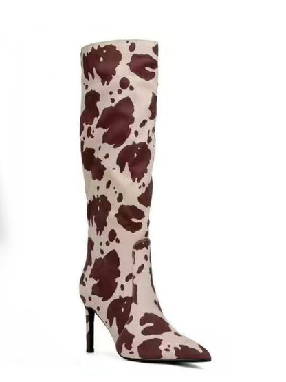 Stivali alti tacco spillo