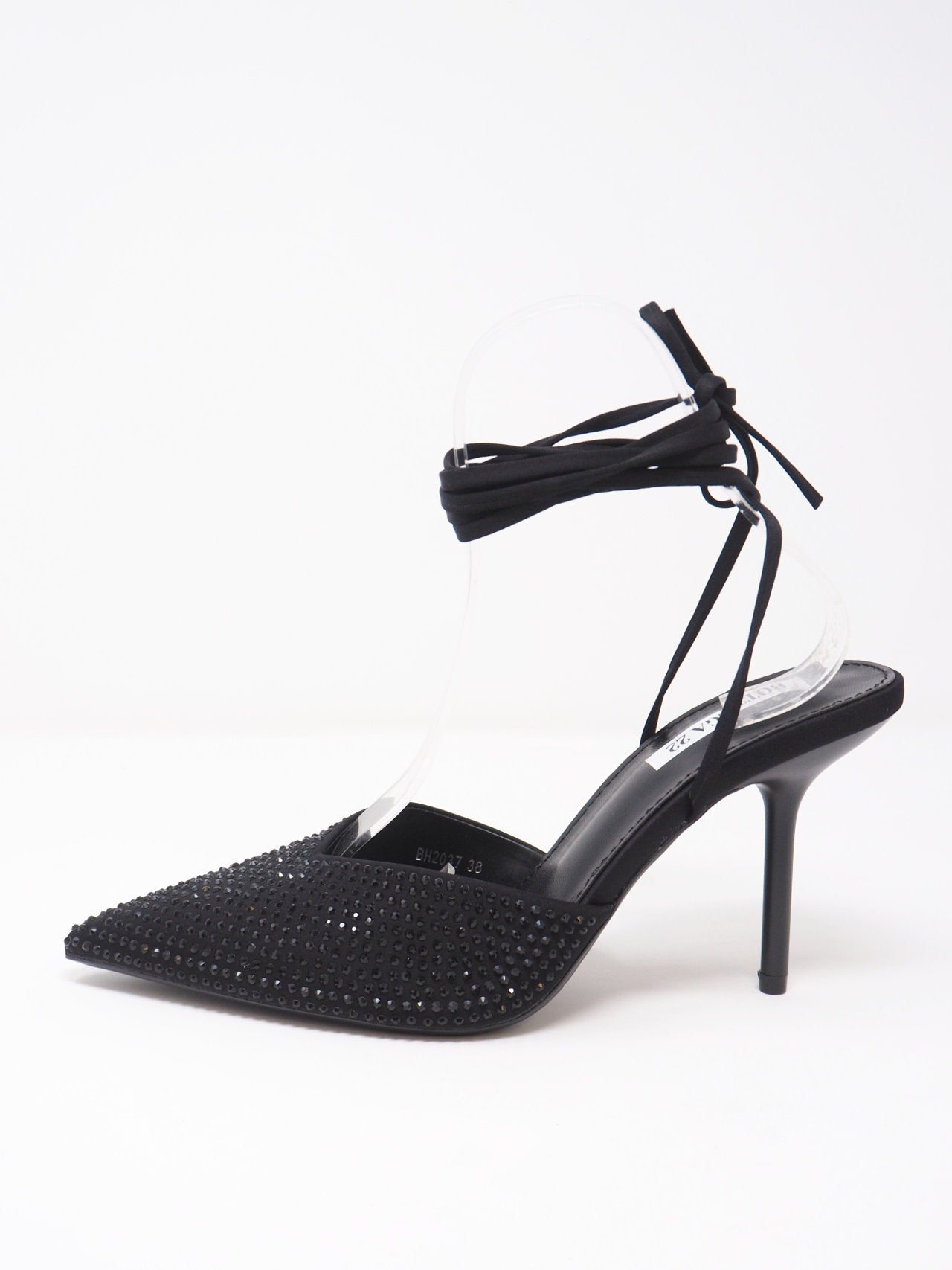 Slingback Tacchi Con Lacci Caviglia Scarpa Scarpe Tacco Lacci