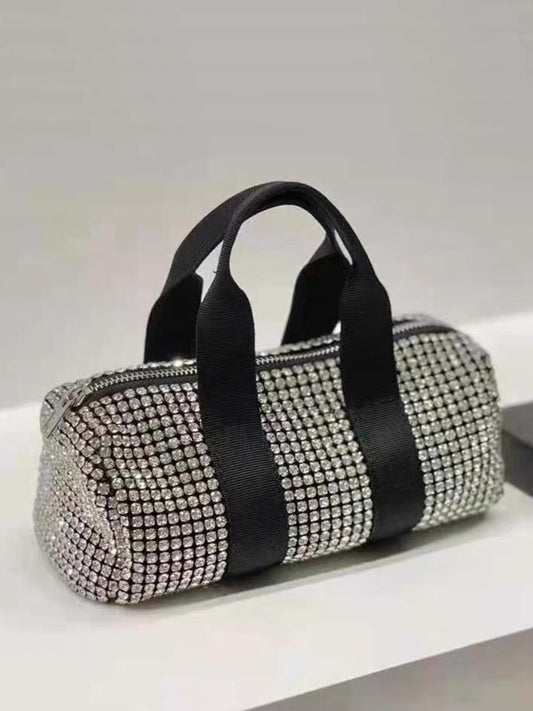 Borsa di strass a forma di bauletto