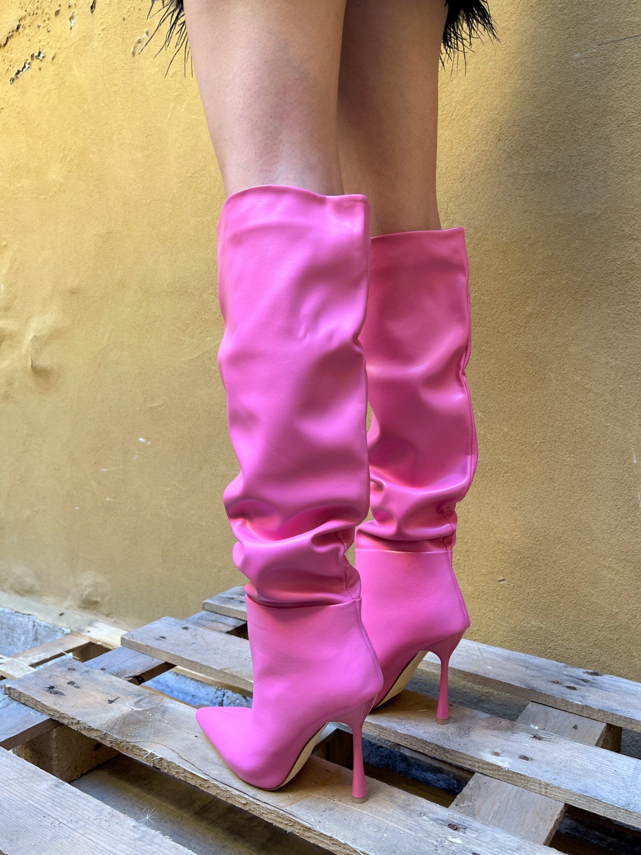 Stivali alti con tacco fino – New Line1