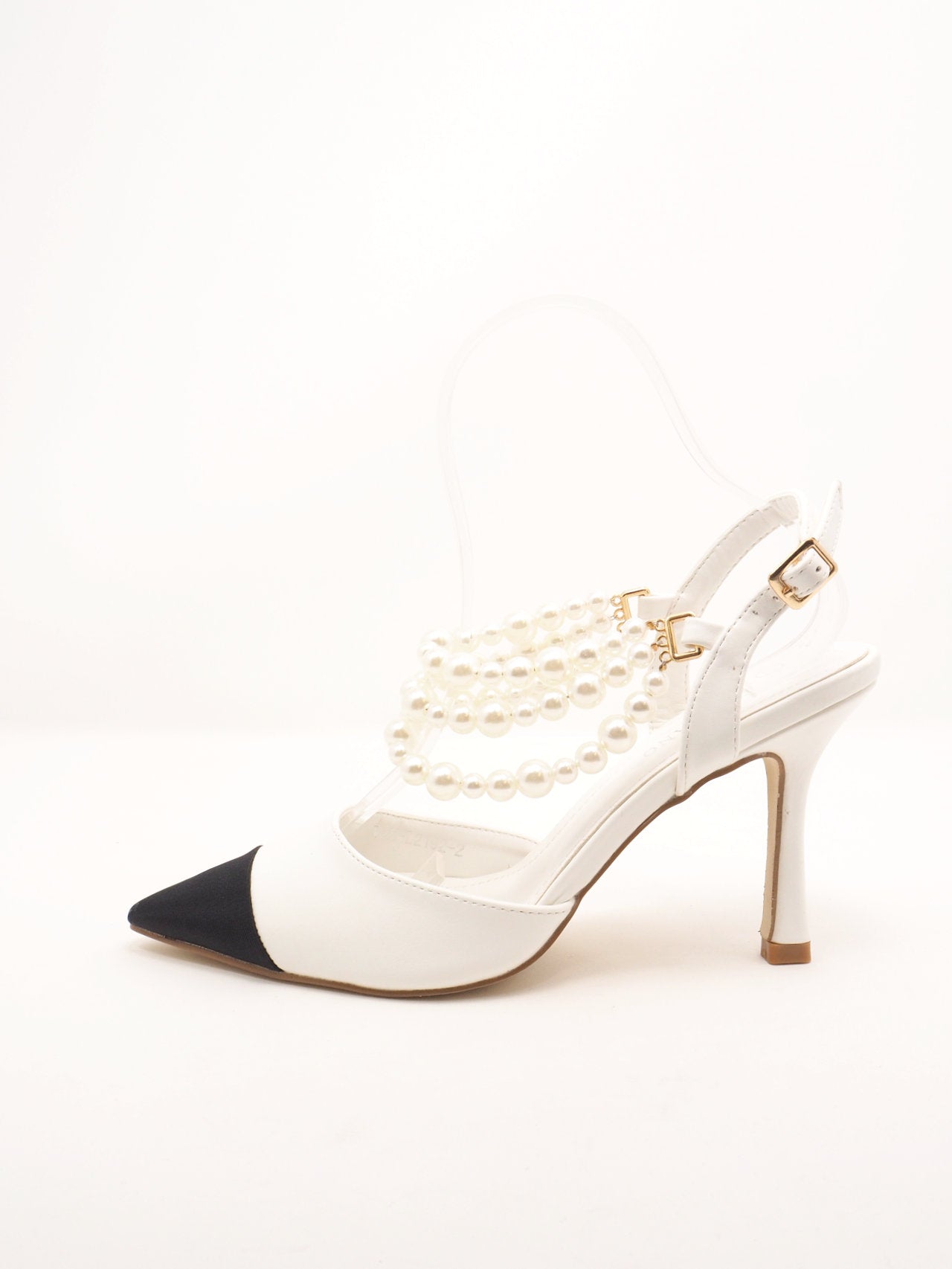 Décolleté slingback con perle – New Line